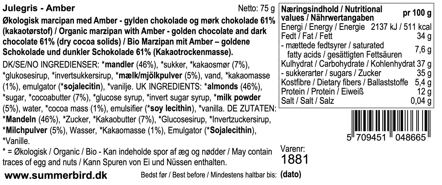 Summerbird, Amber julegris