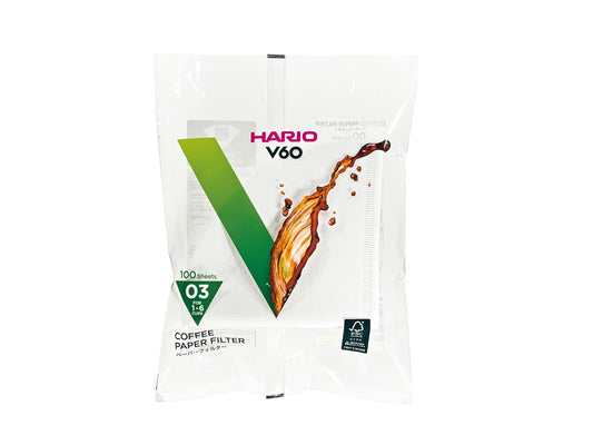 Hario Kaffefiltre 100 stk hvid, 03